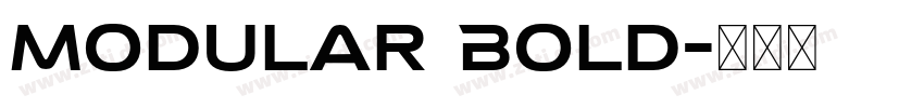 Modular Bold字体转换